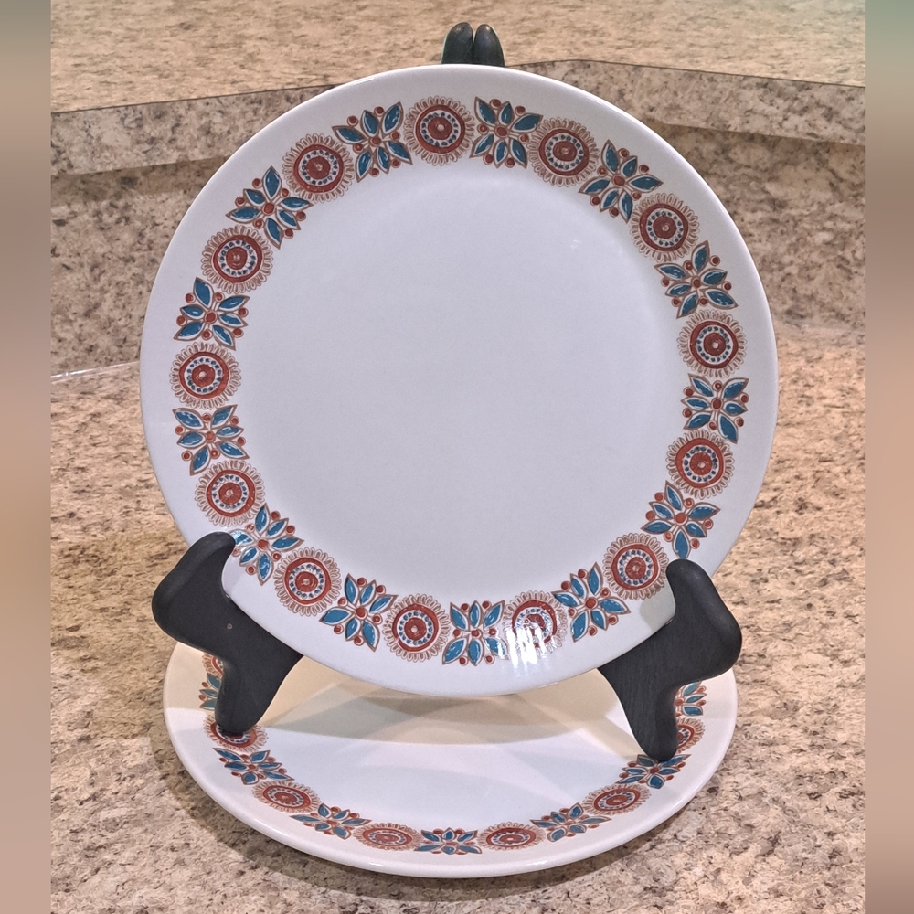 Astrid Figgjo Flint Dinner Plates made in Norway set of 2
